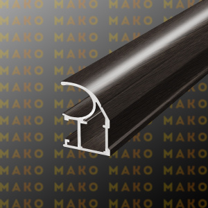 Профиль вертикальный асимметричный MS120 Венге глянец (A36)